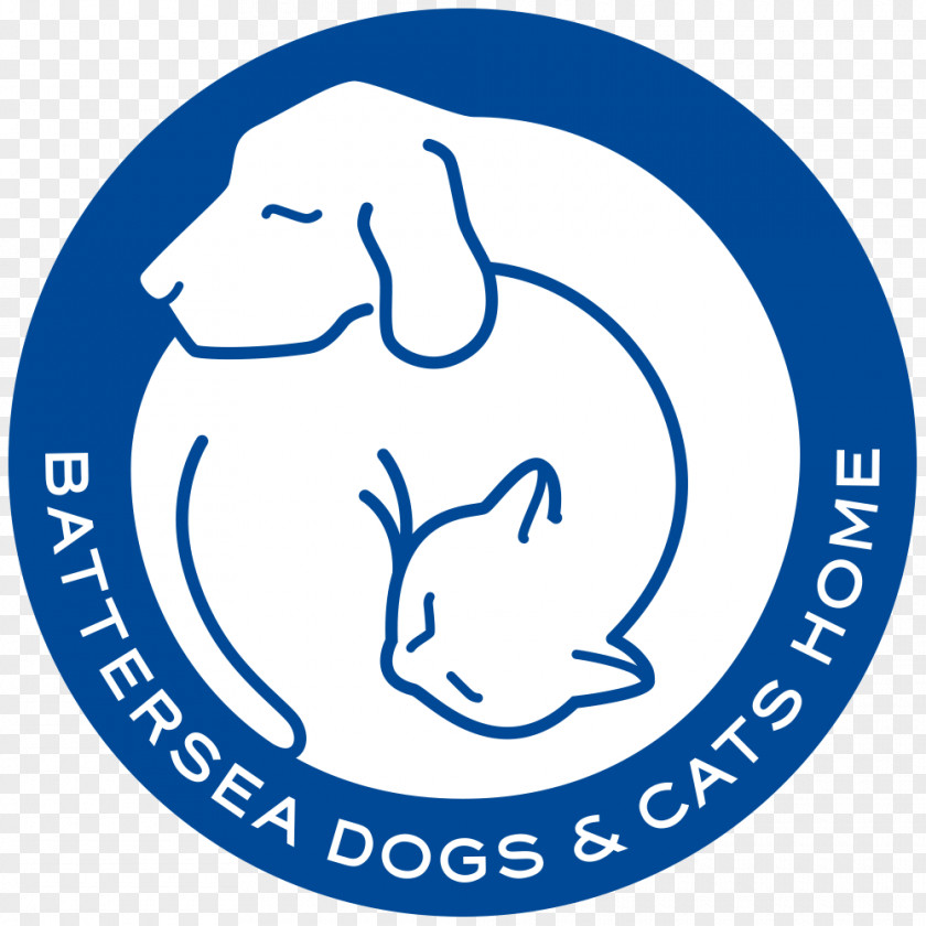 Blue Logo Battersea Dogs & Cats Home Veterinarian PNG