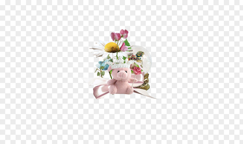 Dekoratif Happiness Love Hope Video Floral Design PNG