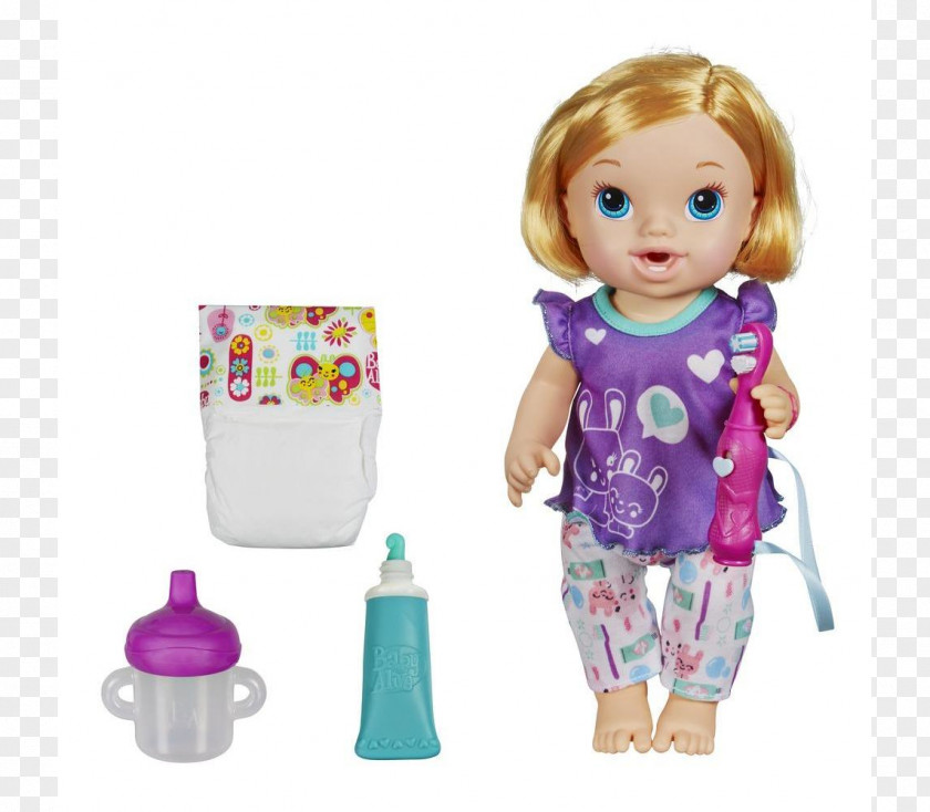 Doll Hasbro Baby Alive Brushy Amazon.com Diaper PNG