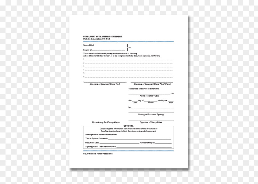 Higher National Certificate Jurat Utah Document Affidavit Notary Public PNG