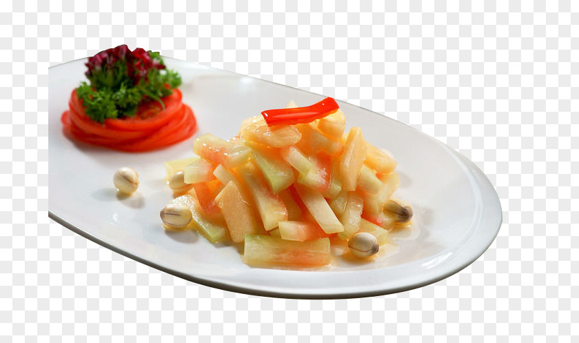 Melons Crisp Lotus Seeds Hunan Cuisine Vegetarian Melon Food PNG