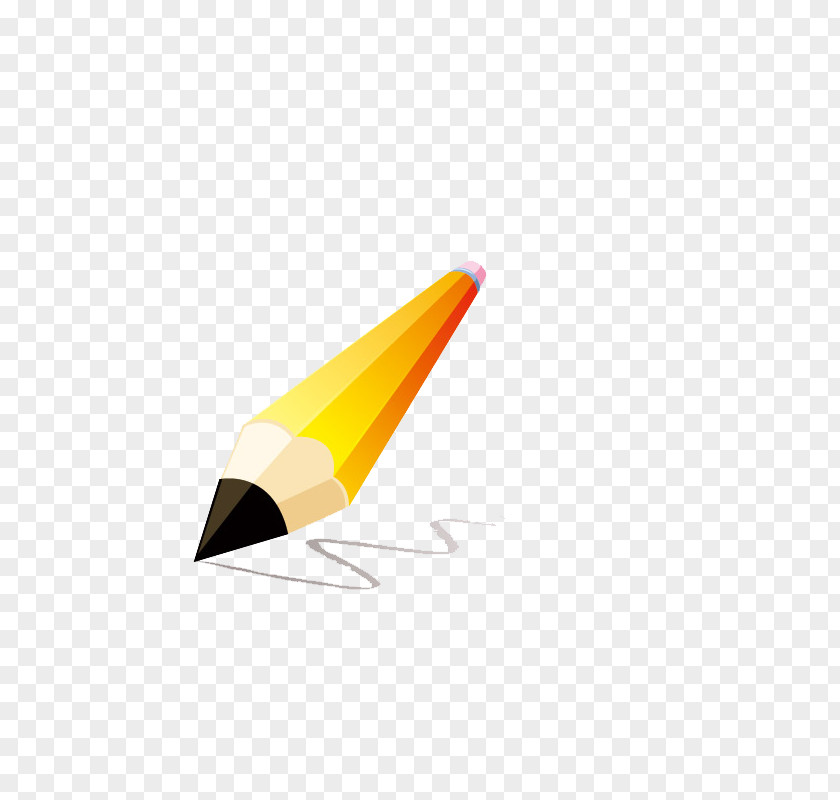 Cartoon Pen Pencil Drawing Yellow Wallpaper PNG