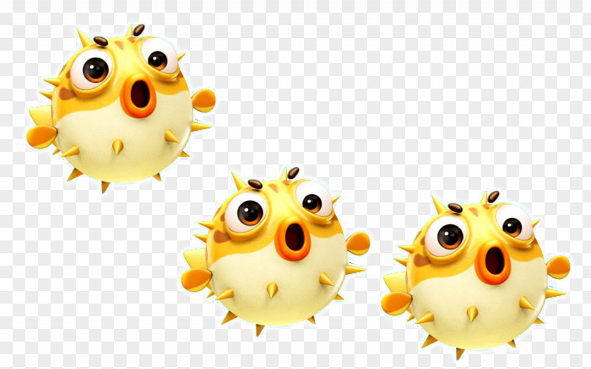 Hand-painted Cartoon Cute Little Fish Material PNG
