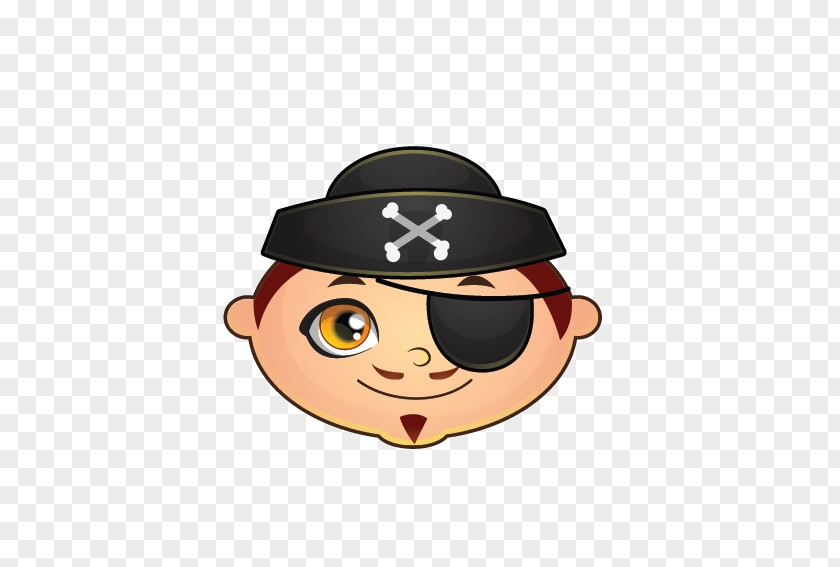 Pirate Avatar Woman Head Portrait PNG