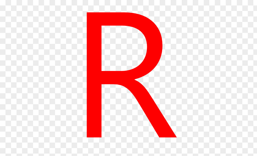 R Letter Case Red PNG