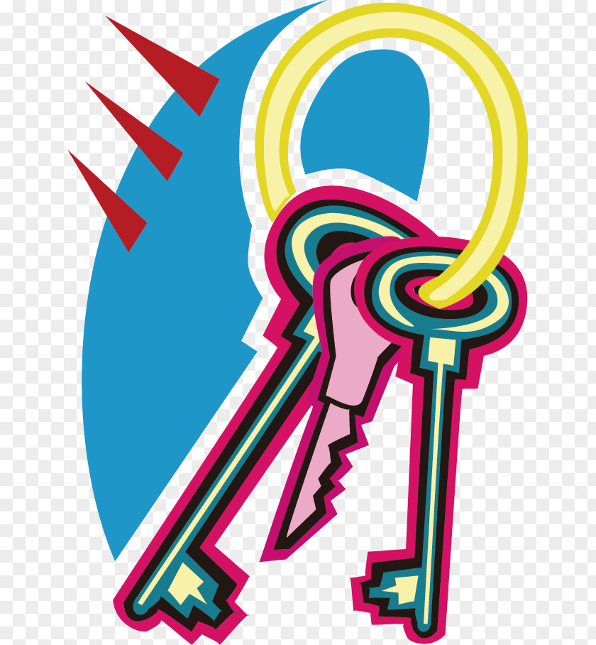 Vector Cartoon Key Clip Art PNG