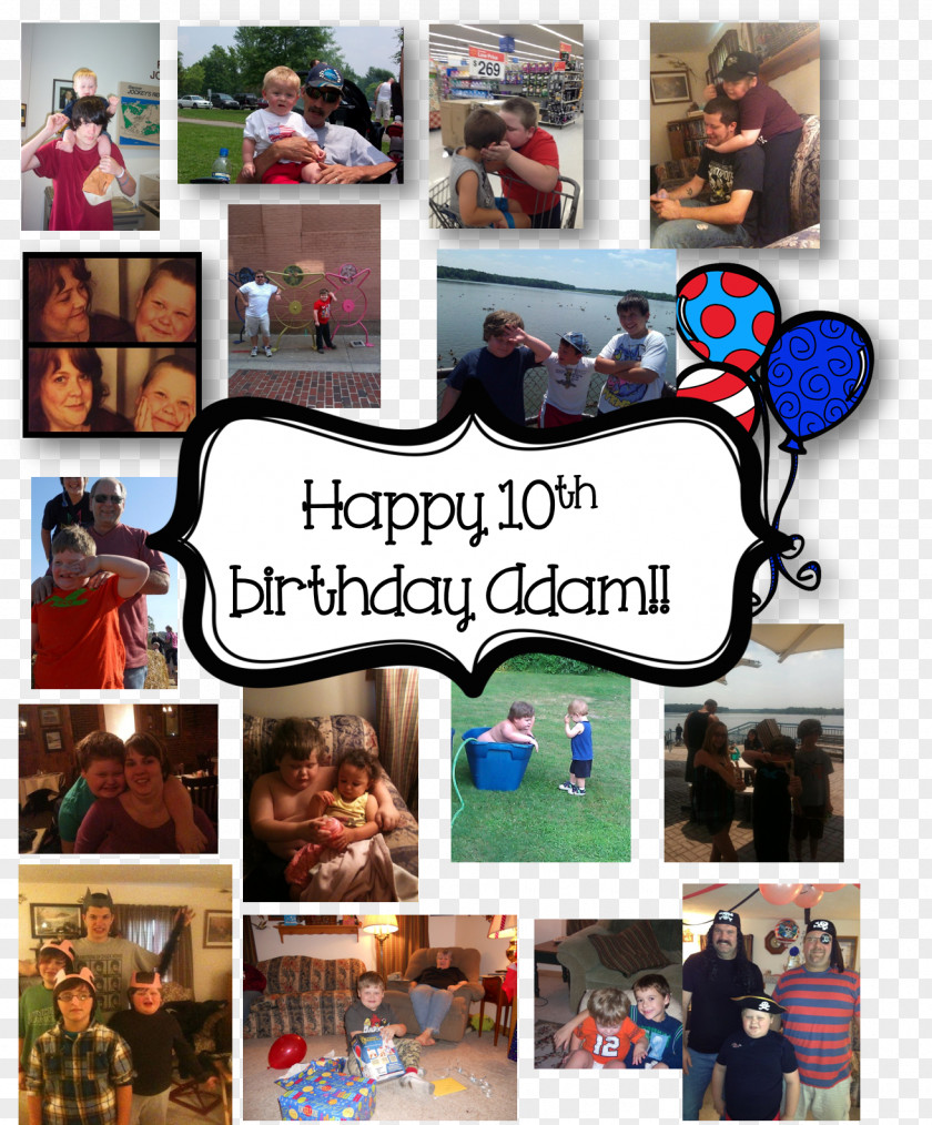 10th Birthday Collage PNG