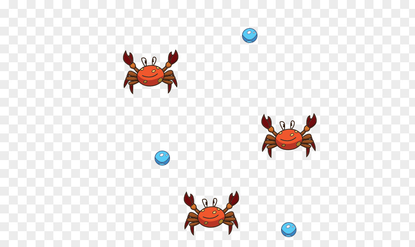 Cartoon Crab Seabed Animation Drawing PNG