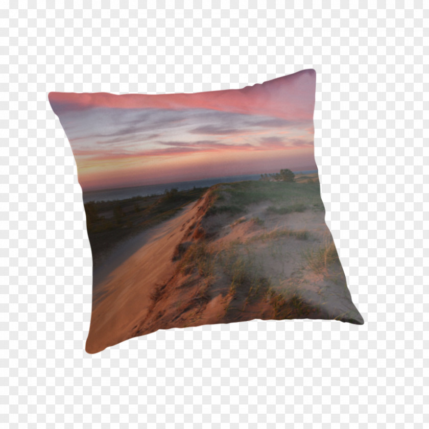 Pillow Sleeping Bear Dunes National Lakeshore Throw Pillows Cushion Michigan PNG