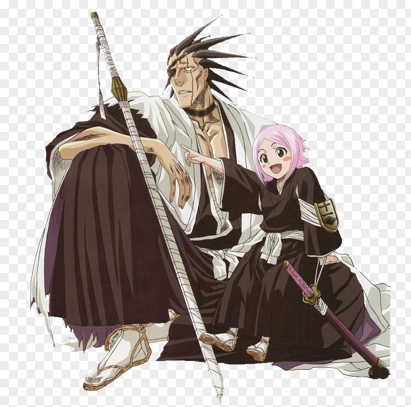 Bleach Yachiru Kusajishi Kenpachi Zaraki Retsu Unohana Shunsui Kyōraku Ikkaku Madarame PNG