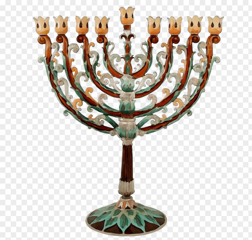 Candle Glass Hanukkah PNG