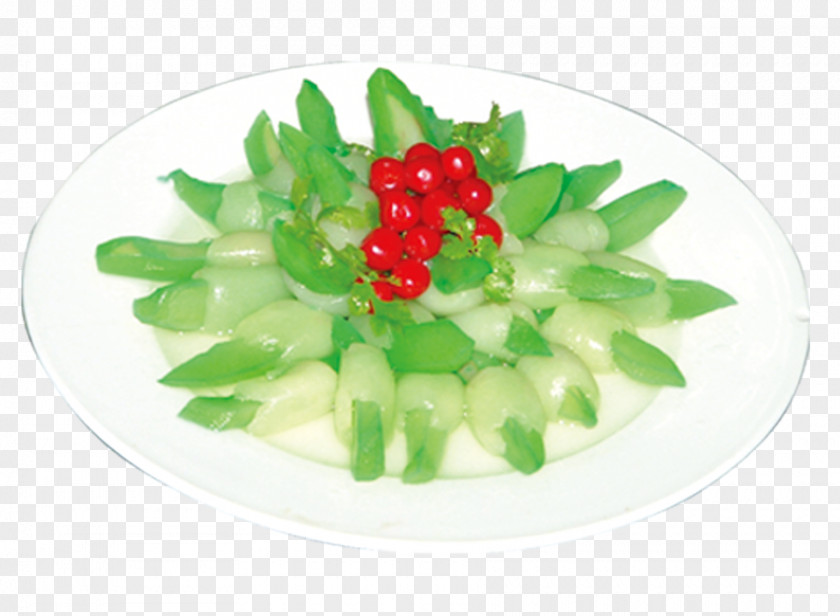 Fried Melon Plate Side Dish PNG