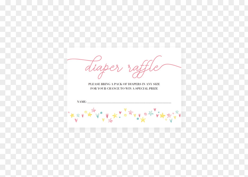 Raffle Ticket Diaper Baby Shower Infant Game PNG