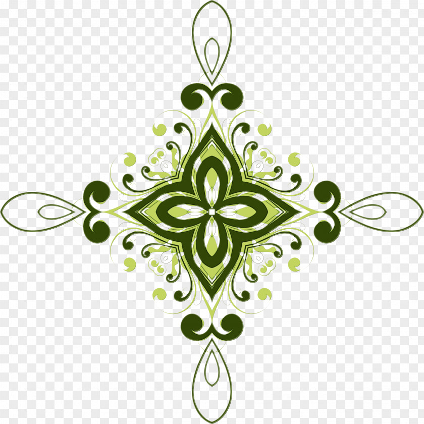 Symmetry Interior Design Green Leaf Background PNG
