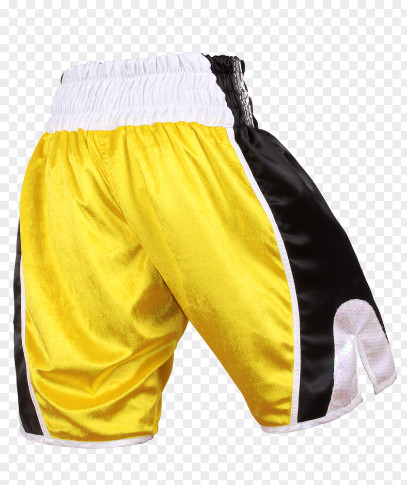 Yellow Curve Trunks Hockey Protective Pants & Ski Shorts Boxing PNG