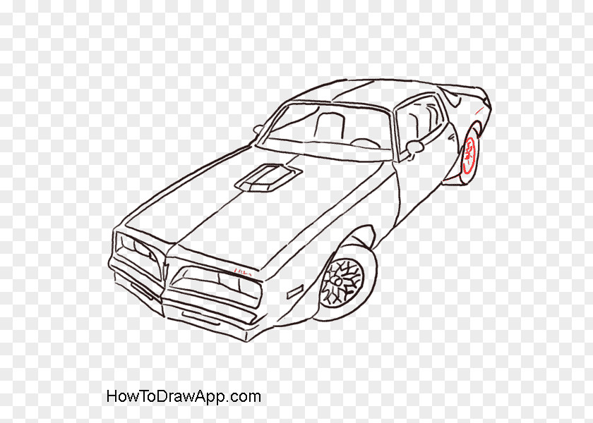 Car Pontiac Firebird Drawing Line Art Clip PNG