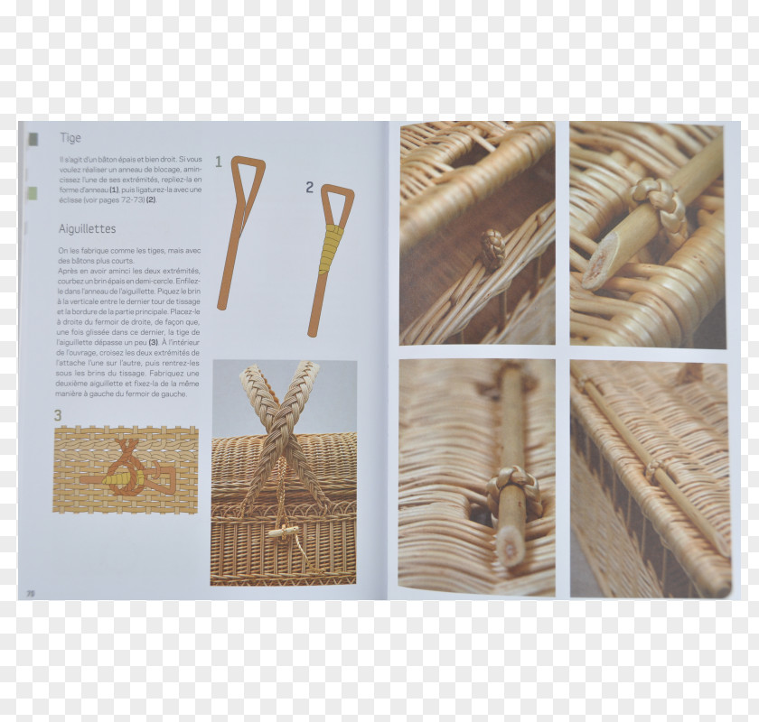 Book Le Guide De La Vannerie Basket Weaving Raffia Palm Handicraft PNG