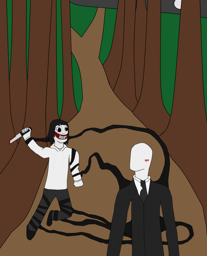 Slender Man Vertebrate Fiction Cartoon Human Behavior PNG