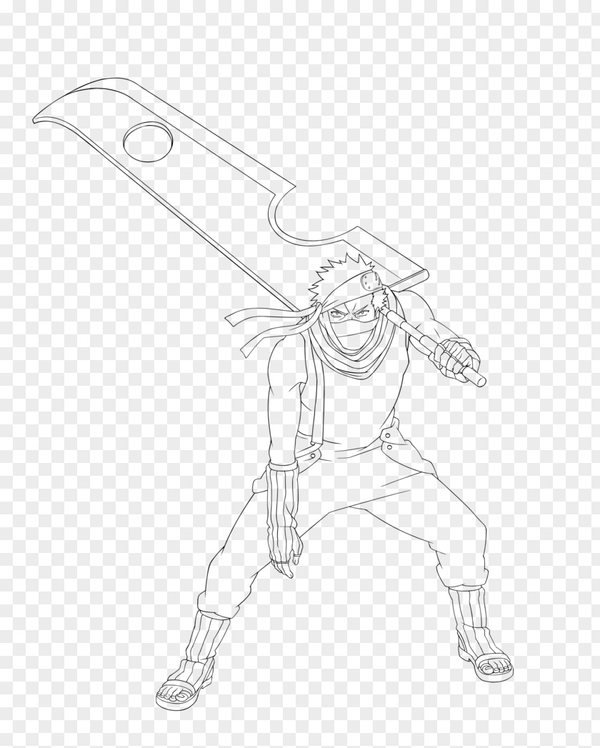 Zabuza Drawing Line Art Cartoon Sketch PNG