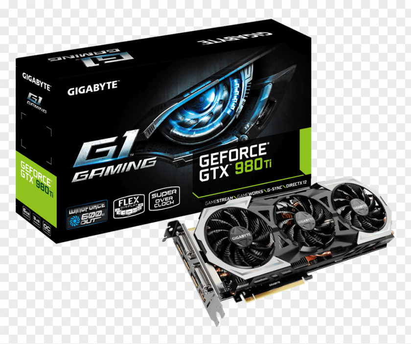 Computer Graphics Cards & Video Adapters NVIDIA GeForce GTX 980 Ti Gigabyte Technology GDDR5 SDRAM PNG