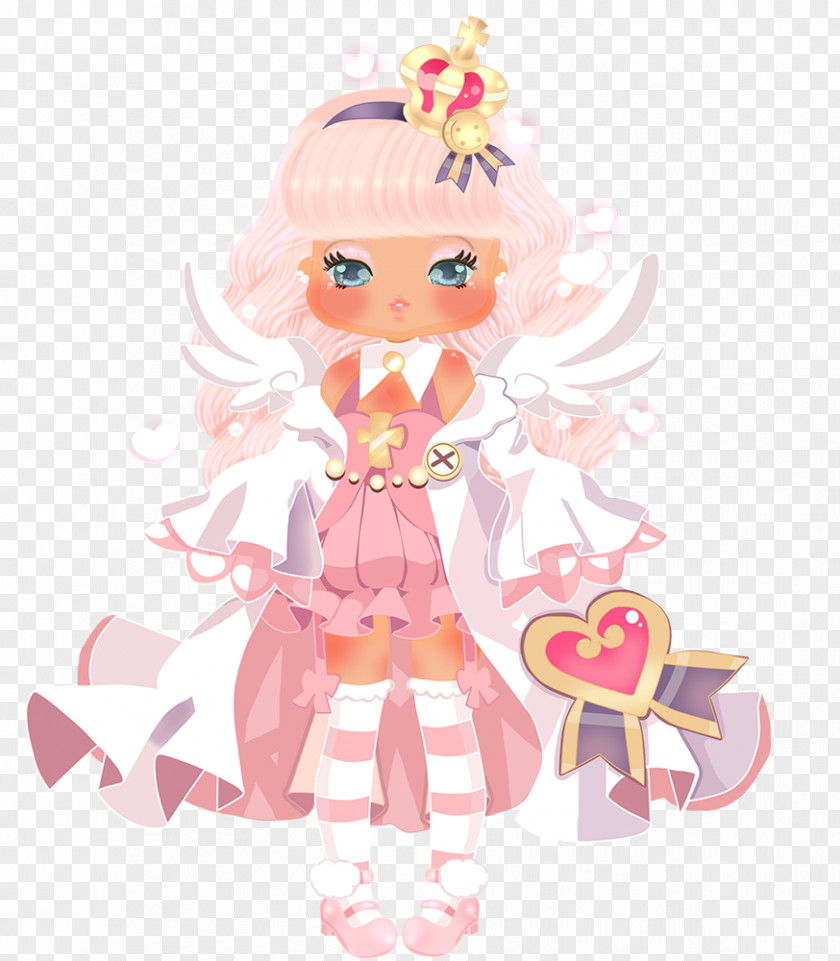 Fairy Doll Pink M Cartoon PNG