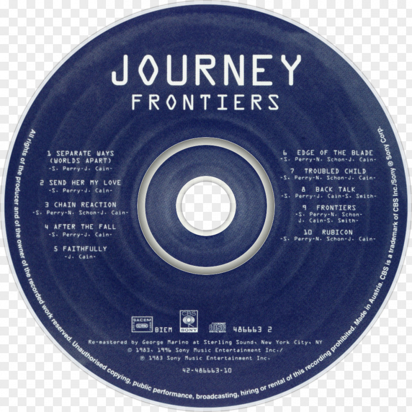 Album Cover Frontiers Journey Evolution PNG