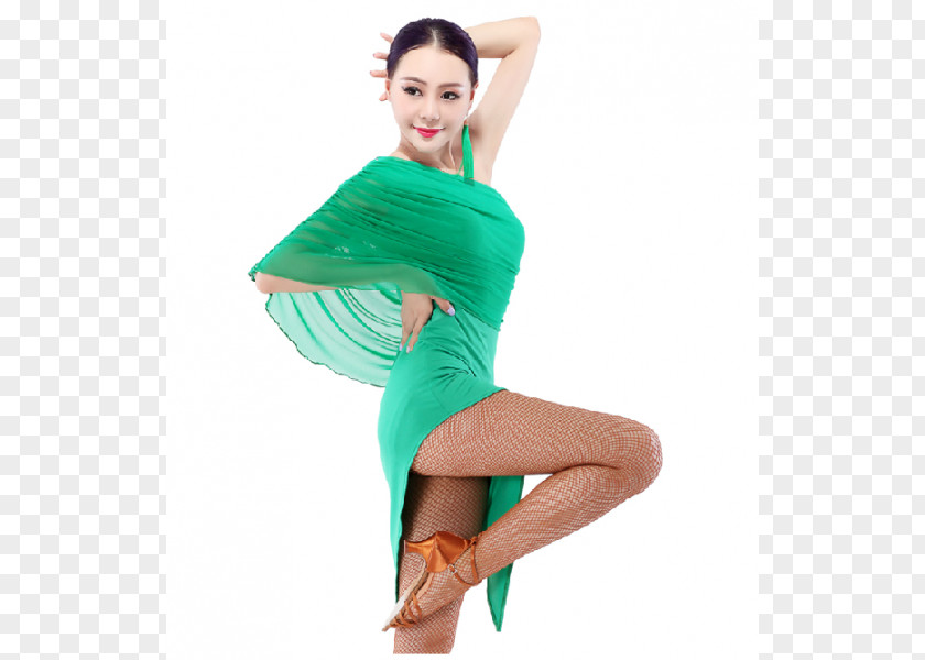 Dance Dress Shoulder Costume Turquoise Abdomen PNG