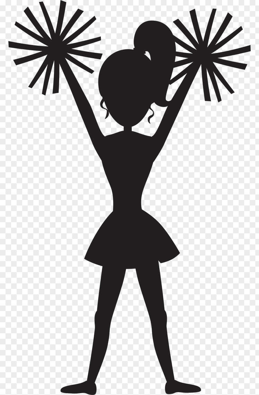 Silhouette Cheerleading Image Clip Art Illustration PNG
