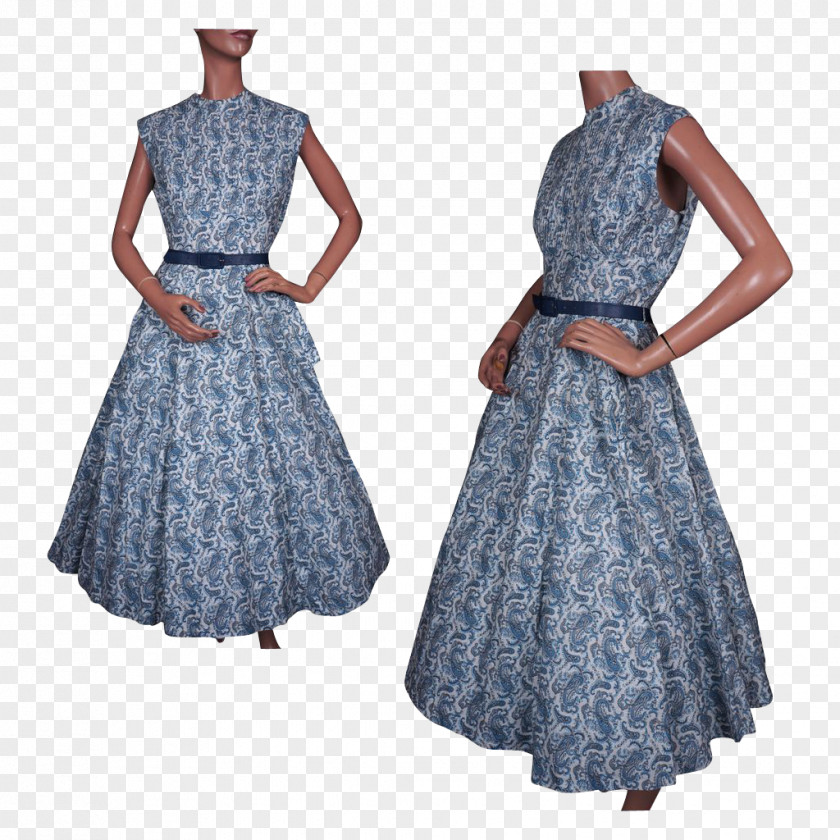 Wear New Clothes 1950s 1960s Dress Crinoline Fashion PNG