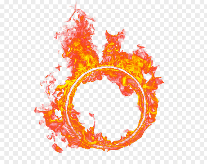 Cartoon Hand Painted Red Flame Deductible Fire PNG