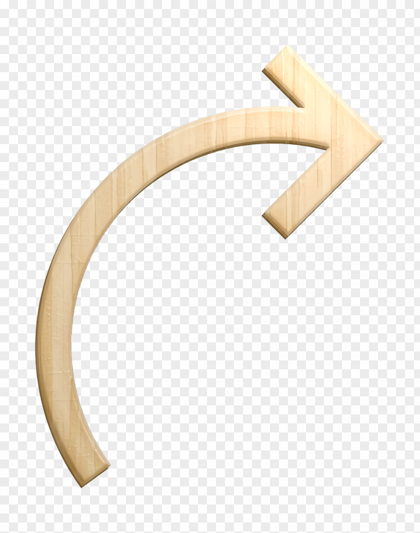 Curve Arrow Icon Solid PNG