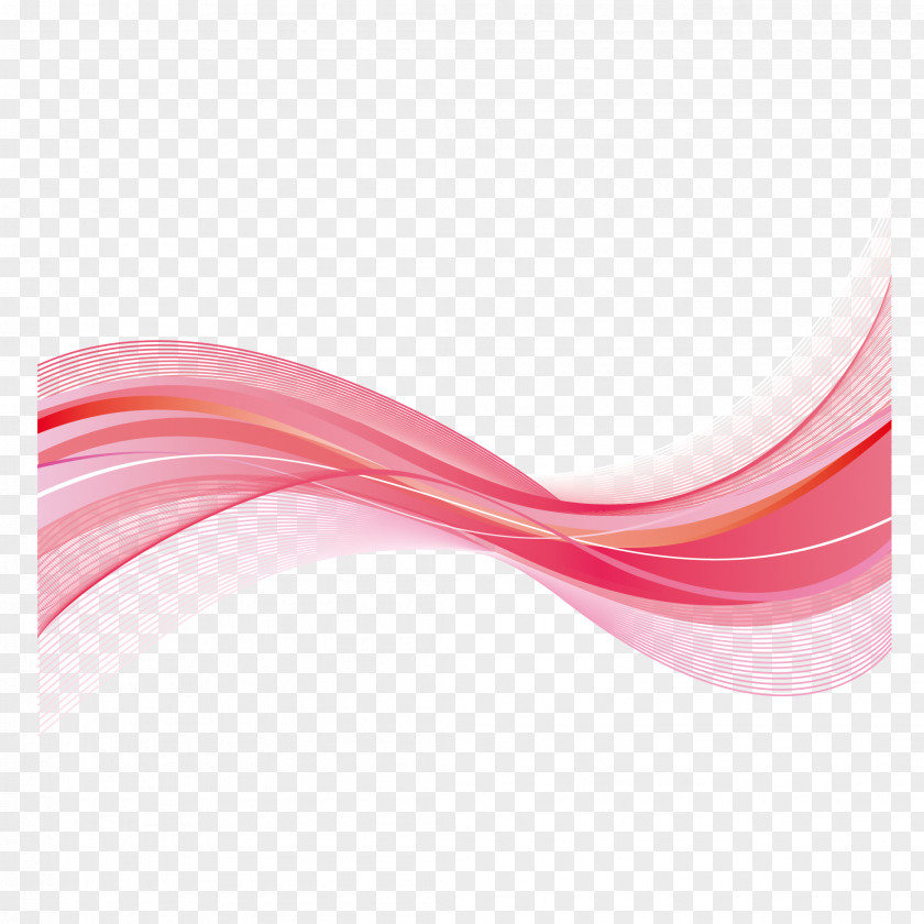 Red Flowing Wave Cover Background PNG