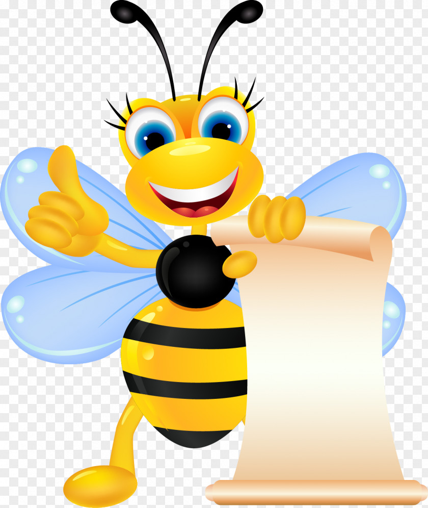 Cute Cartoon Bee Insect Royalty-free Clip Art PNG