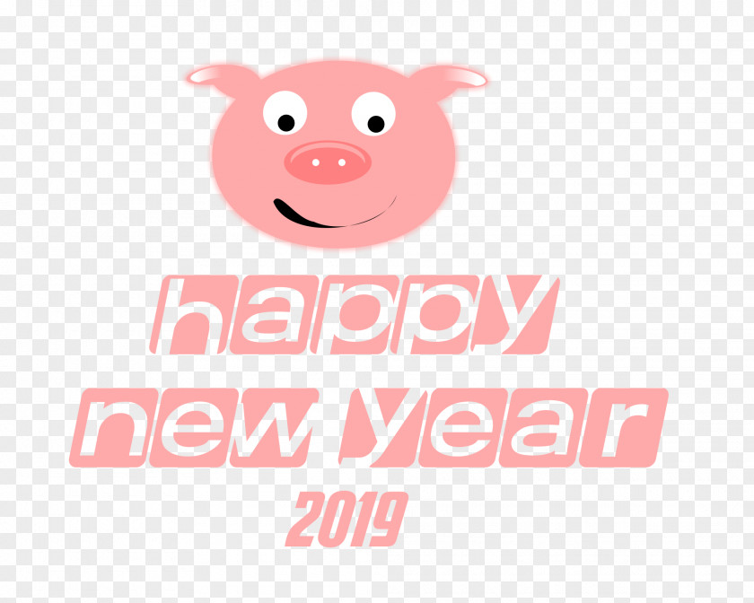 Cute Pig.Others Happy New Year 2019 PNG