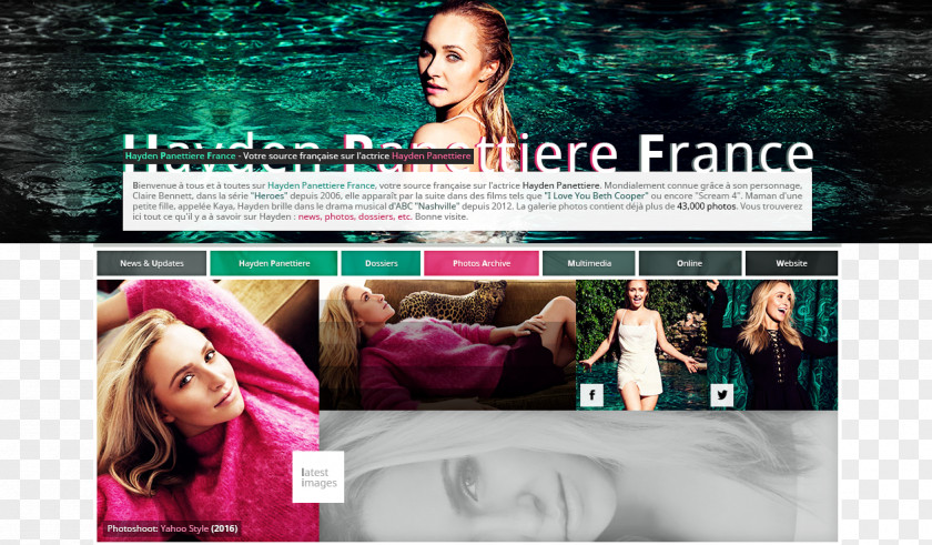Hayden Panettiere France Fansite Celebrity Copyright PNG