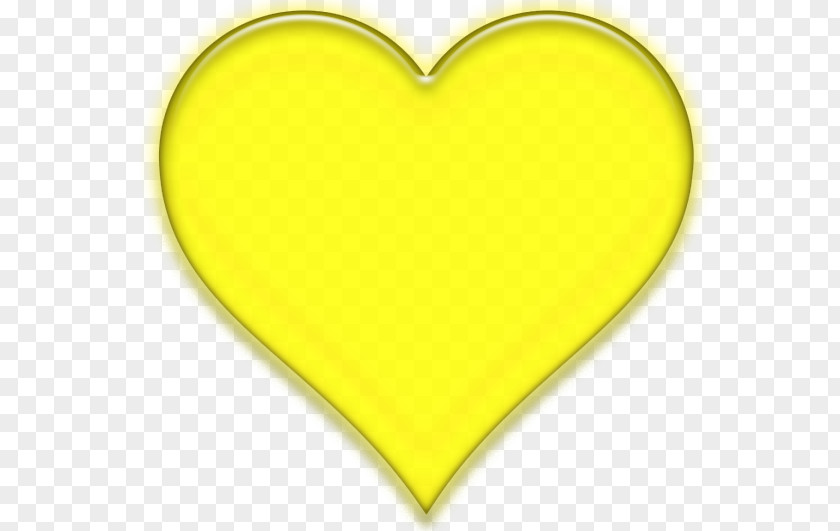 Heart Yellow Clip Art PNG