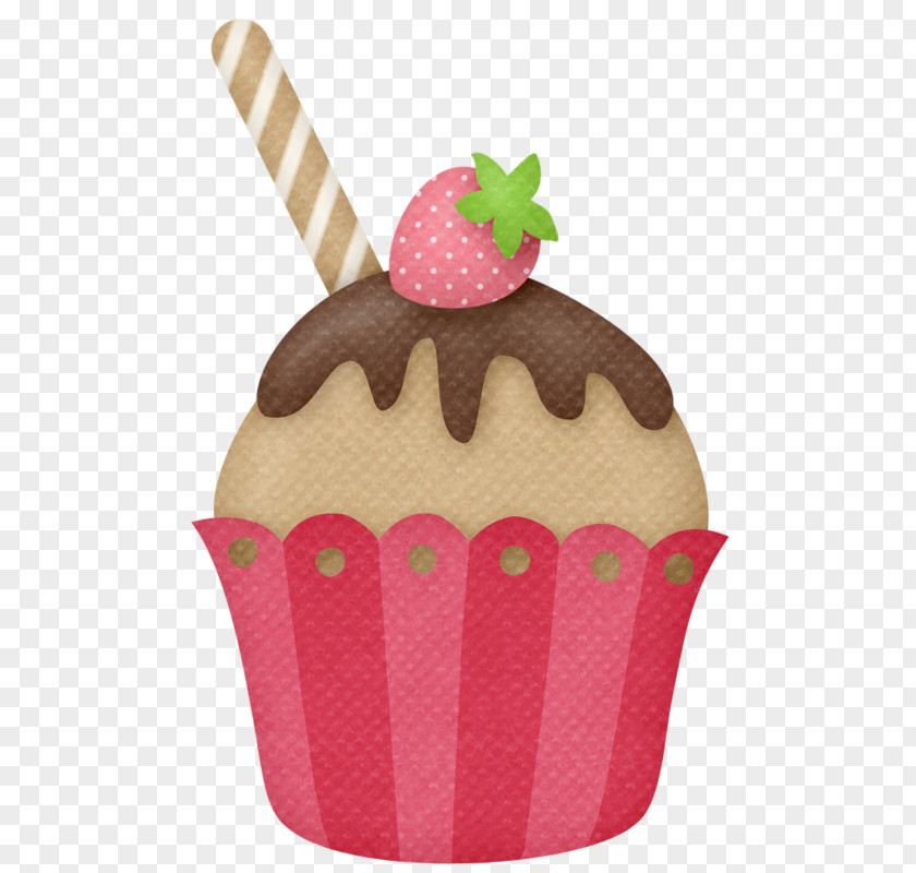 Ice Cream Clipart Strawberry Cupcake Cakes American Muffins PNG