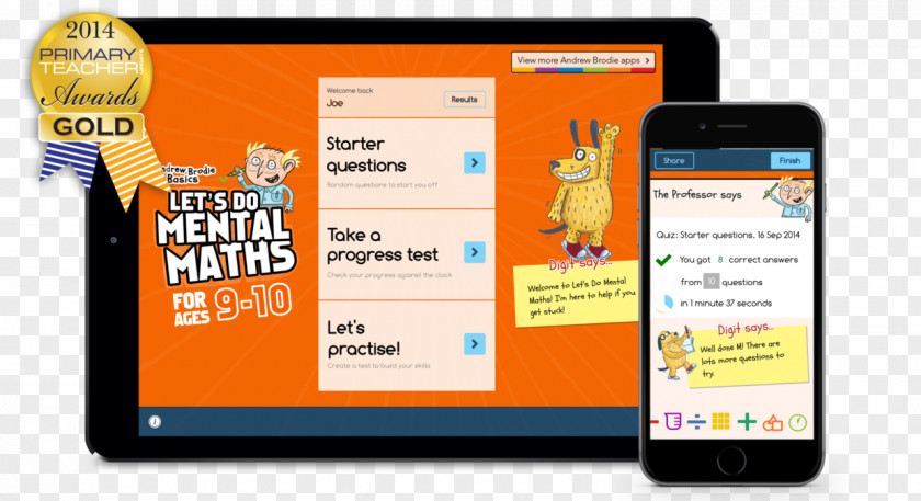 Smartphone Let's Do Mental Maths For Ages 6-7 Online Advertising Times Tables, 5-6 PNG