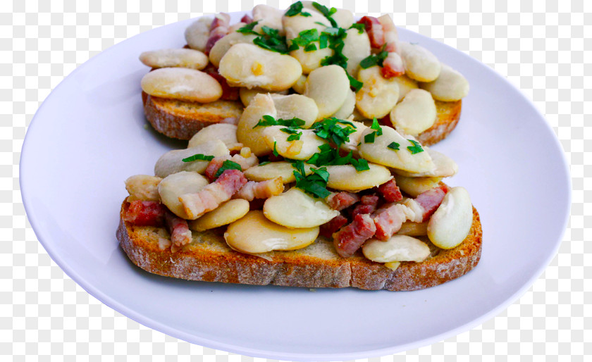 Toast Bruschetta Breakfast Vegetarian Cuisine Baked Beans PNG