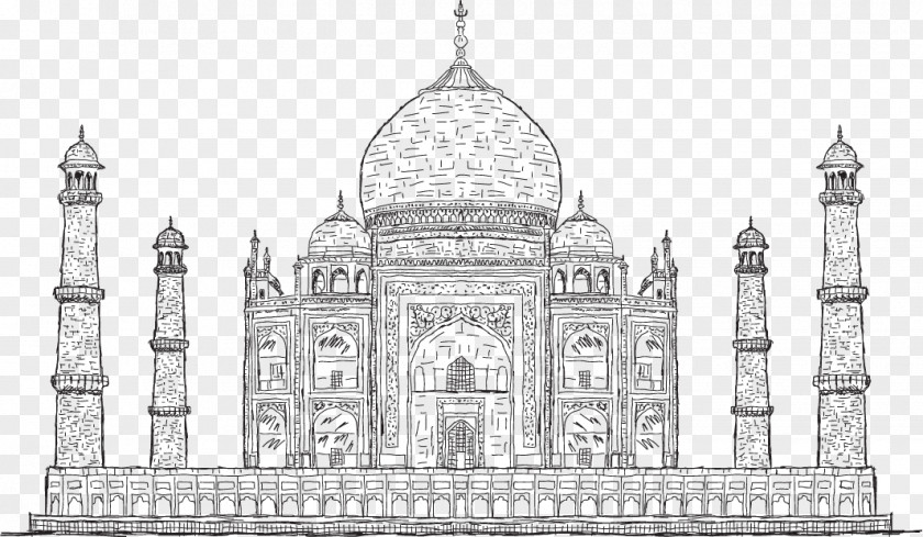 Vector Artwork Taj Mahal Drawing Stock Photography Illustration PNG