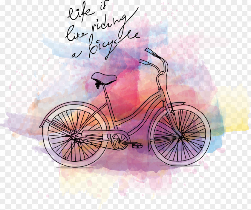 Cycling Vector Illustration Clip Art PNG