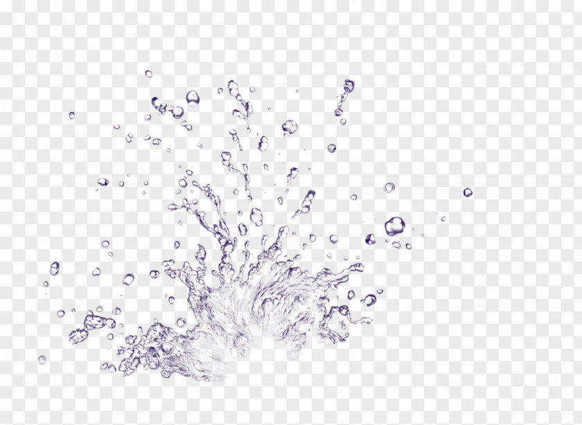 Particles Water Drop Splash PNG