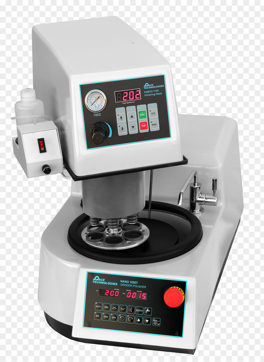 Polishing Machine Drawing Metallography Wafering Optical Microscope Grinding PNG