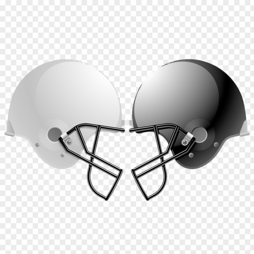 Black And White Helmet NFL Football American Stock Photography PNG