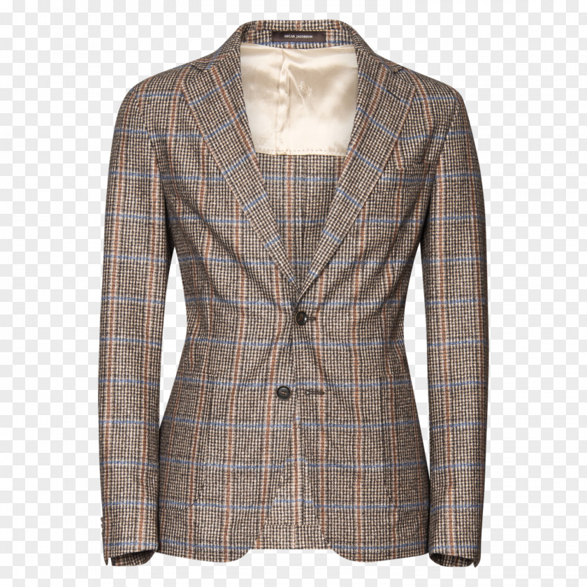 Blazer Tartan Jacket Outerwear Button PNG