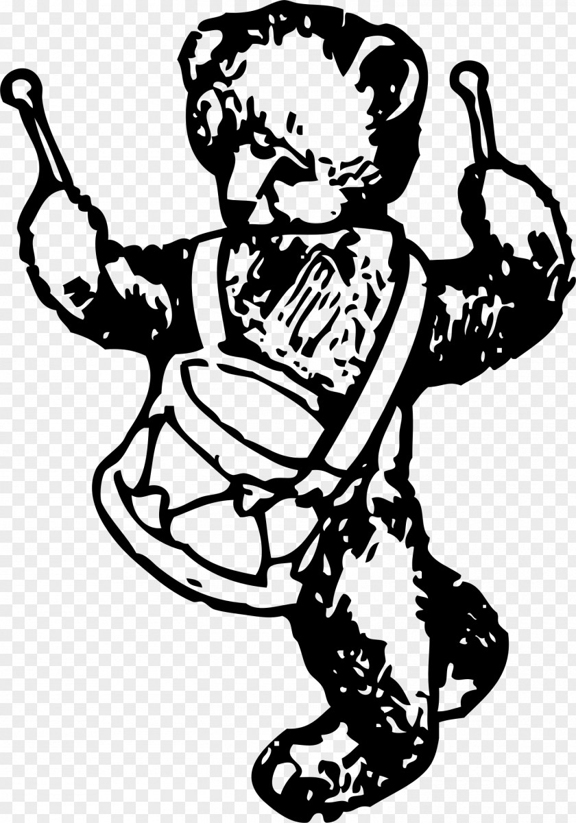 Drum Clipart A Primer Bear Clip Art PNG