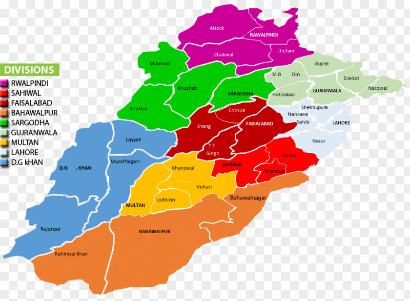 Punjab Gujranwala Faisalabad Lahore PMIU-PERSP Districts Of PNG