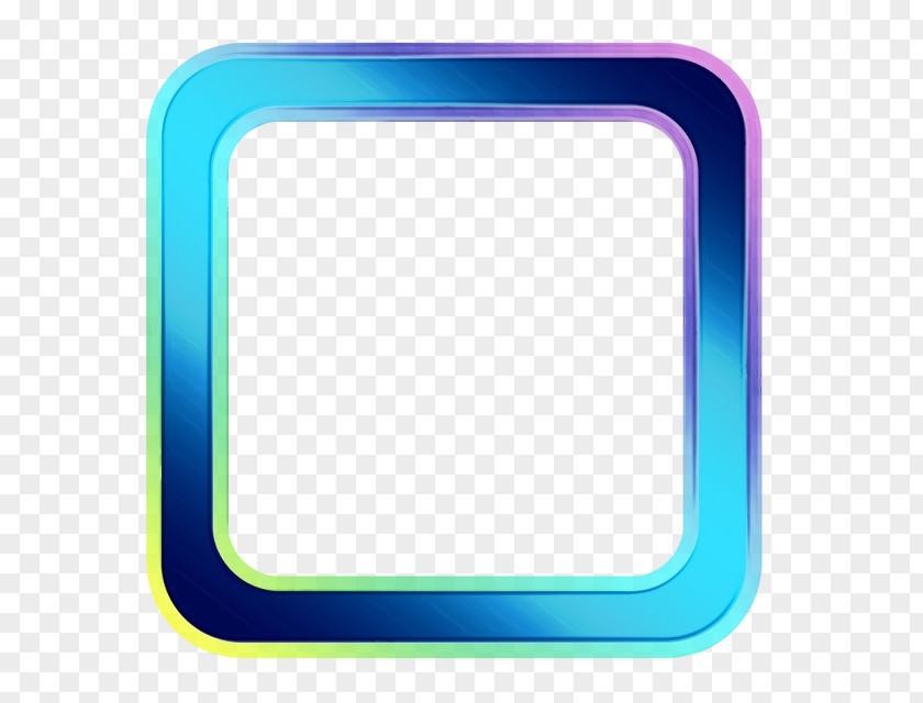 Rectangle Blue Line Background PNG