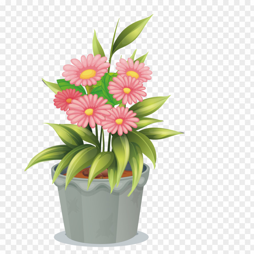 Vector Gerbera Transvaal Daisy Flower Euclidean Illustration PNG