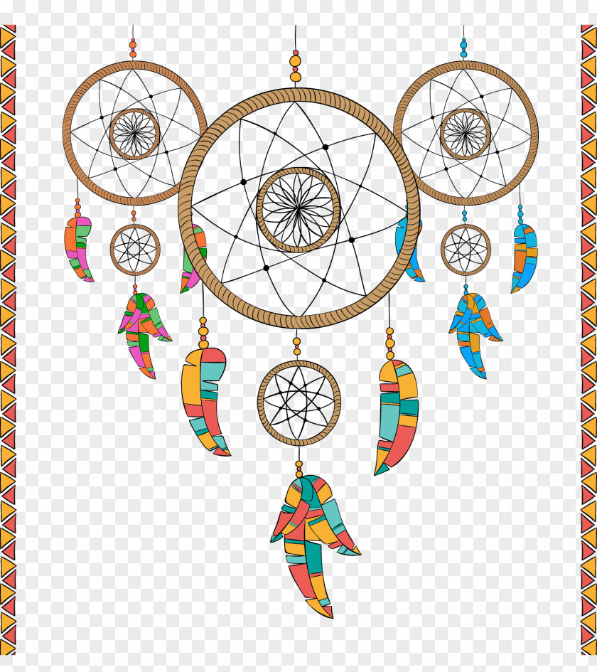 Vector Painted Three Dreamcatcher Drawing Hamsa PNG